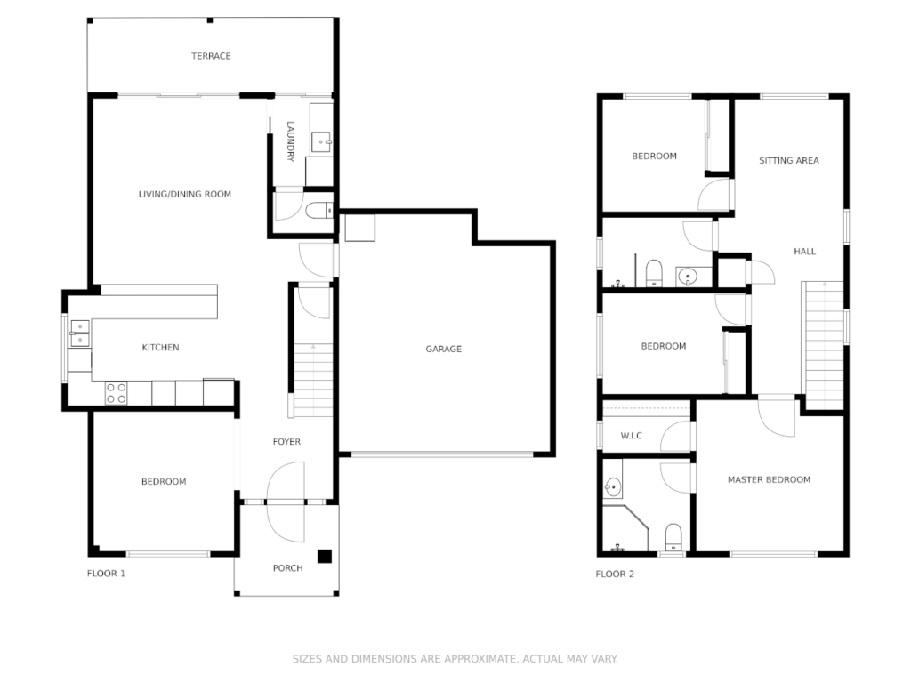 floorplan with a garage